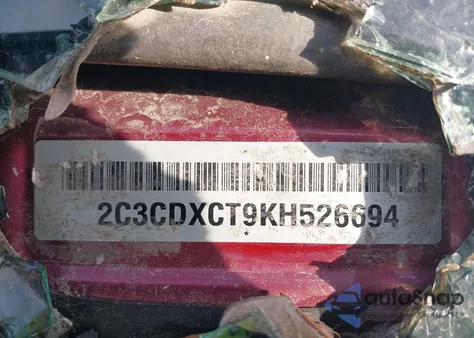 2019 Dodge Charger R/T Rwd z USA, uszkodzony, nr VIN 2C3CDXCT9KH526694